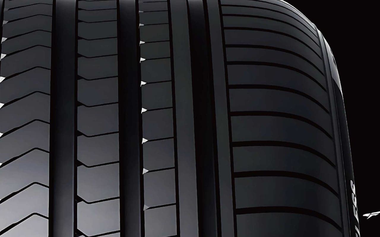 Commercial tire inventory ready for distribution